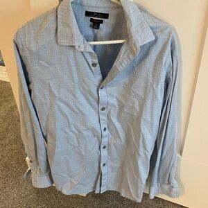 Van Heusen Light Blue Casual Button-Down Shirt